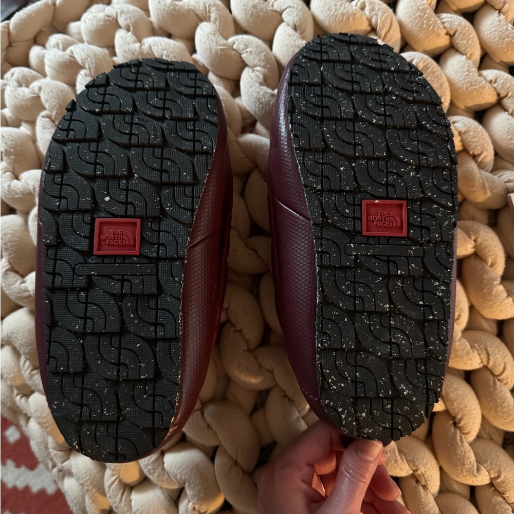 The North Face Red Quilted Slip-On Shoes - Picture 3 of 9